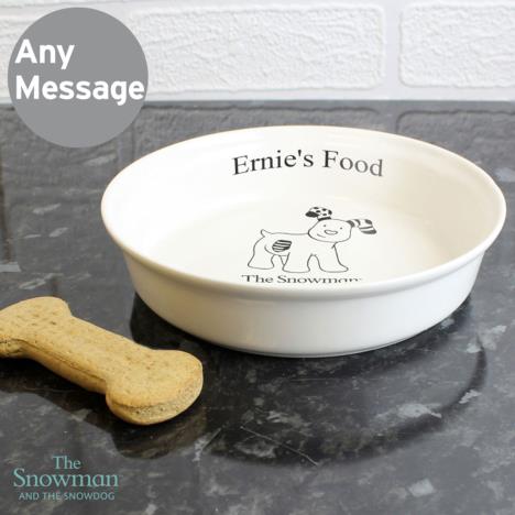 Personalised The Snowdog Pet Bowl Extra Image 2